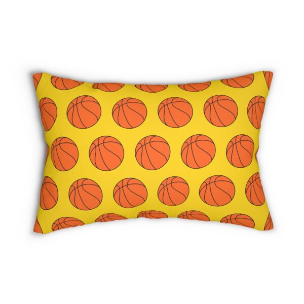 Yellow Basketball Lumbar Pillow