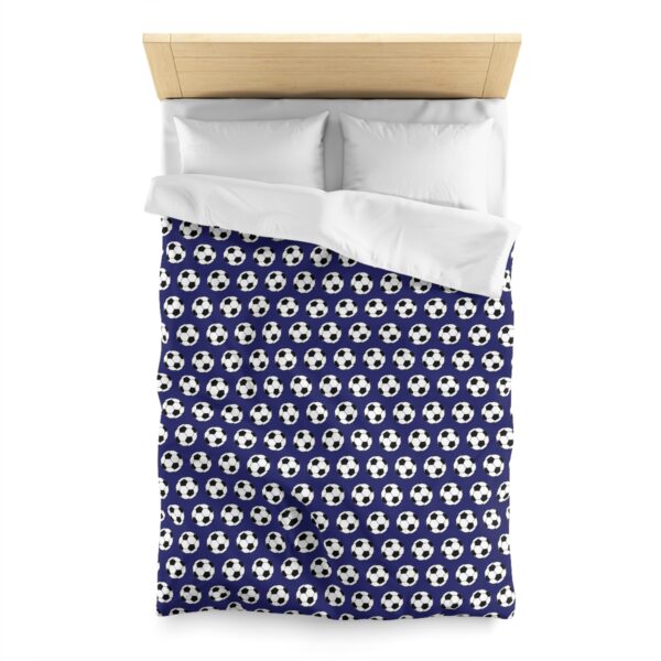 Blue Soccer Duvet Cover - Image 5