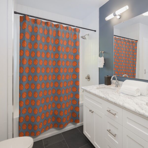 Basketball Shower Curtain - Image 4