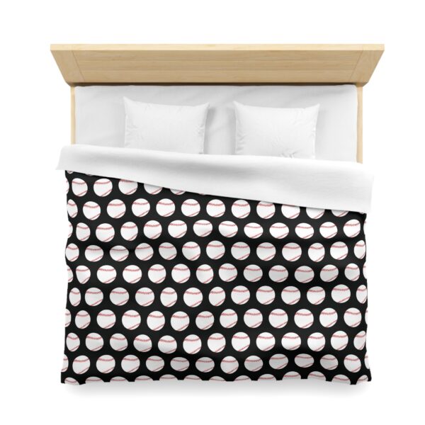 Black Baseball Duvet Cover - Image 8