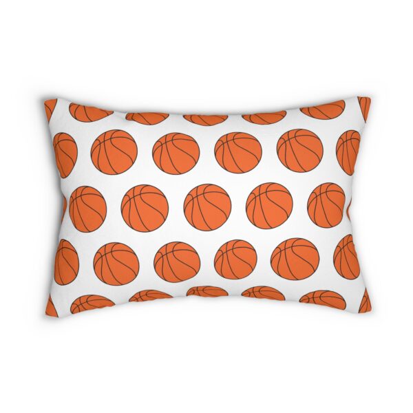 White Basketball Lumbar Pillow