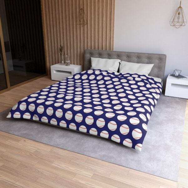 Blue Baseball Duvet Cover - Image 3