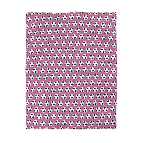 Pink Soccer Duvet Cover - Image 4