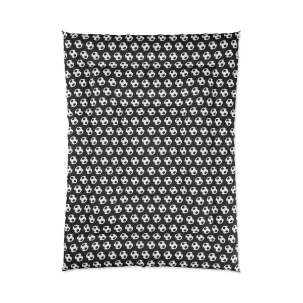 Black Soccer Comforter - Image 3