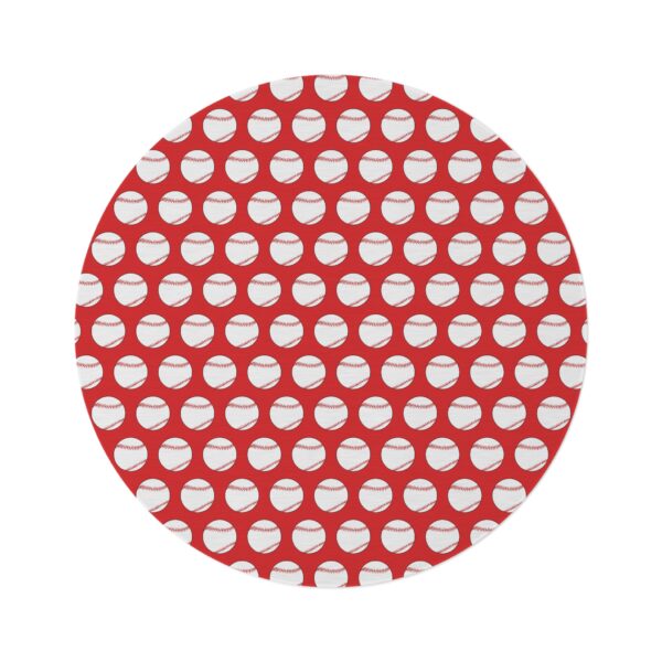 Red Baseball Rug - Image 2