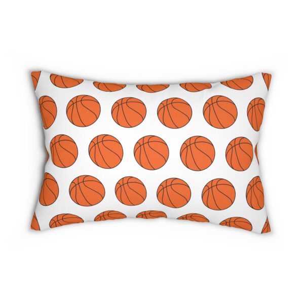 White Basketball Lumbar Pillow - Image 2