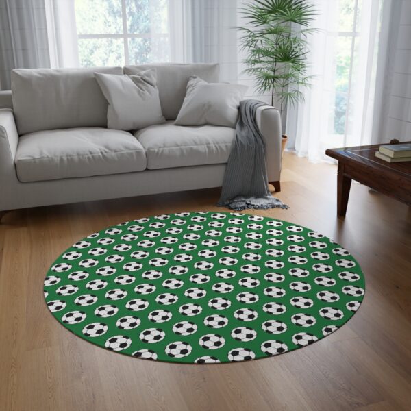 Green Soccer Rug