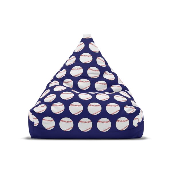 Blue Baseball Bean Bag Chair Cover