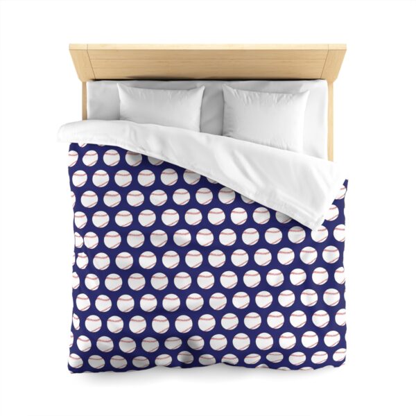 Blue Baseball Duvet Cover