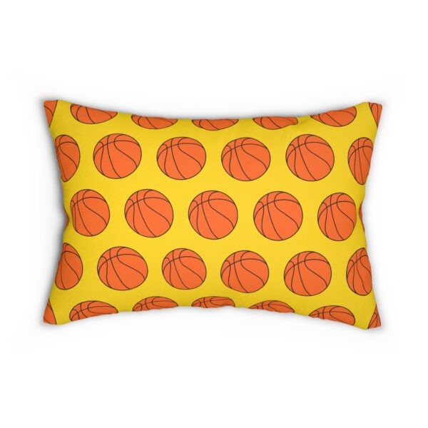 Yellow Basketball Lumbar Pillow - Image 2