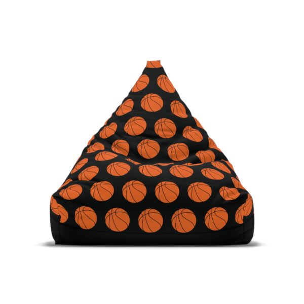 Black Basketball Bean Bag Chair Cover