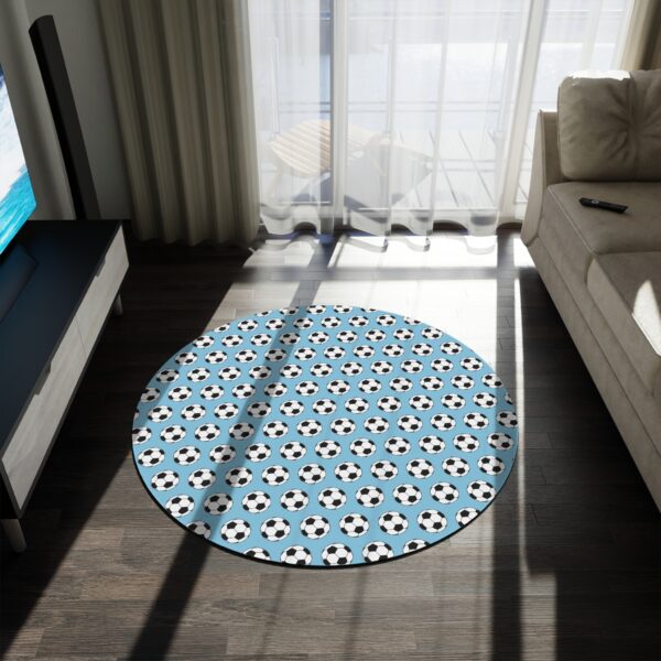 Blue Soccer Rug - Image 4