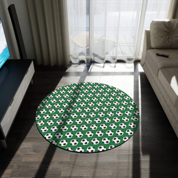 Green Soccer Rug - Image 4