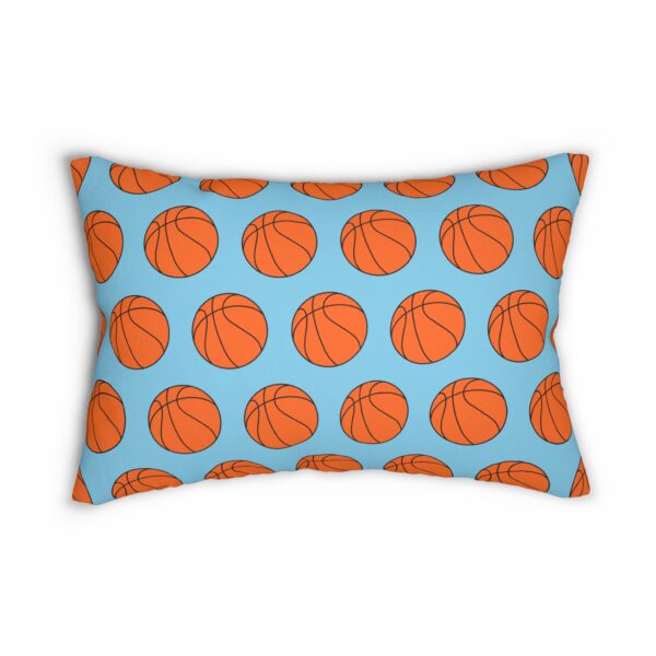 Blue Basketball Lumbar Pillow