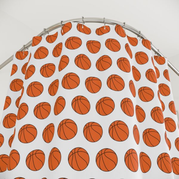 Basketball Shower Curtain - Image 3