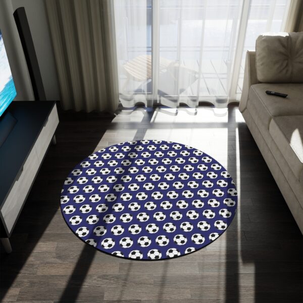 Blue Soccer Rug - Image 4