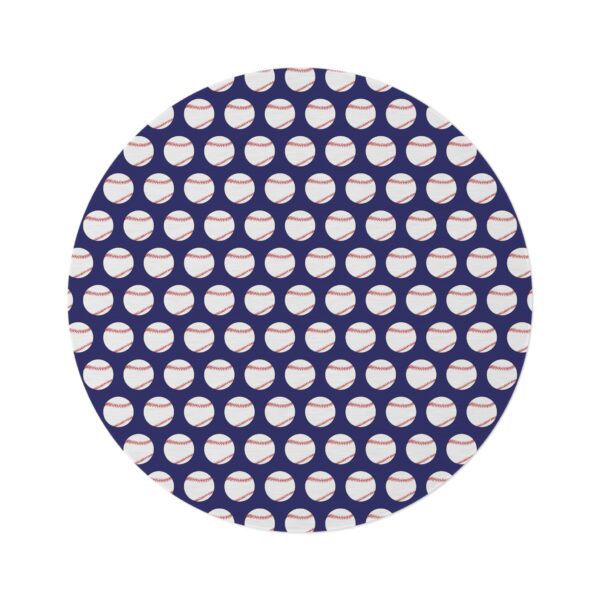 Blue Baseball Rug - Image 2