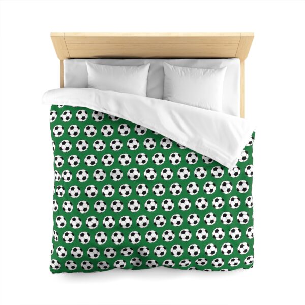 Green Soccer Duvet Cover