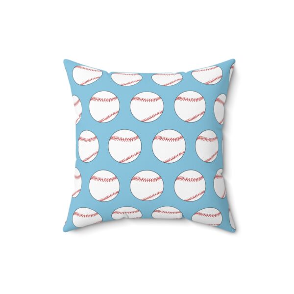 Blue Baseball Throw Pillow - Image 2