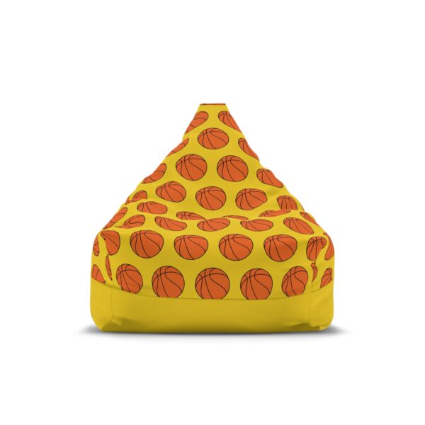 Yellow Basketball Bean Bag Chair Cover - Image 6