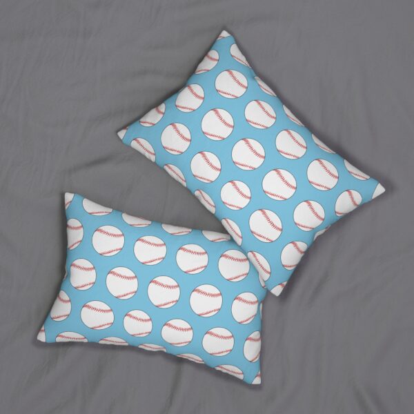 Blue Baseball Lumbar Pillow - Image 4