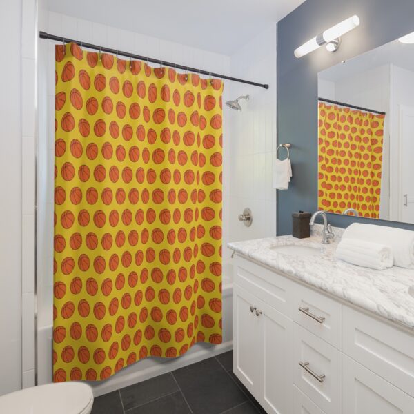 Basketball Shower Curtain - Image 4