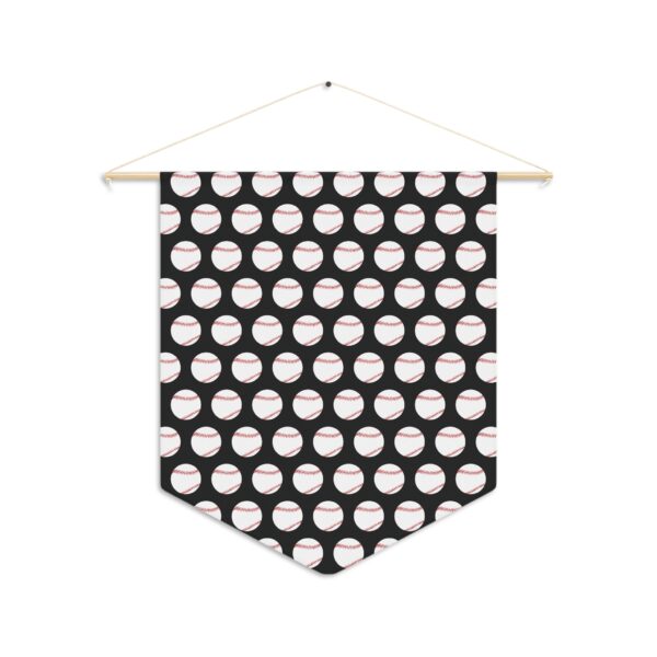 Black Baseball Pennant - Image 2