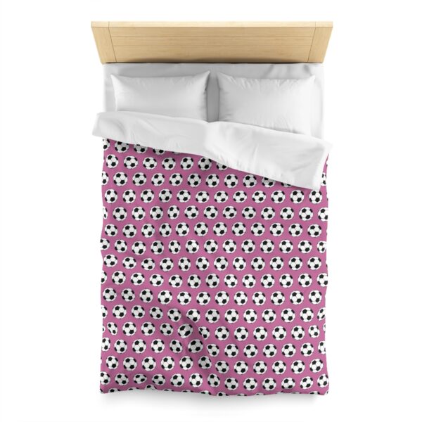 Pink Soccer Duvet Cover - Image 5