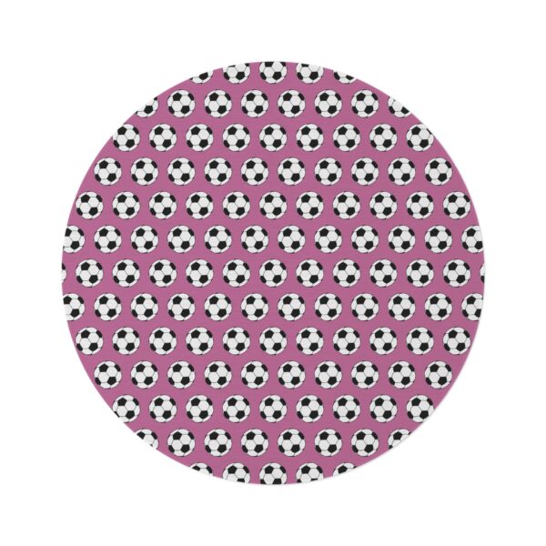 Pink Soccer Rug - Image 2