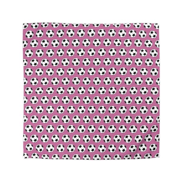 Pink Soccer Duvet Cover - Image 2