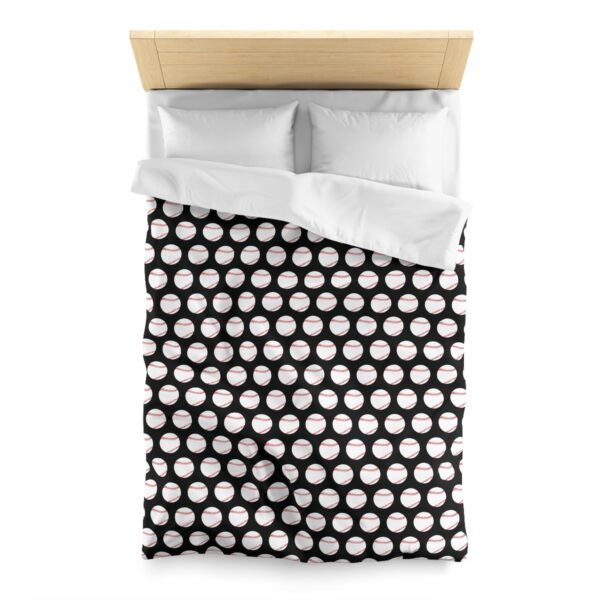 Black Baseball Duvet Cover - Image 5