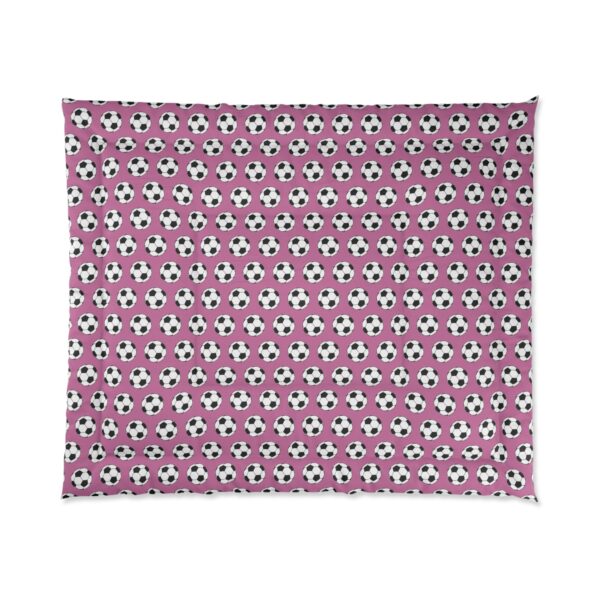 Pink Soccer Comforter - Image 2