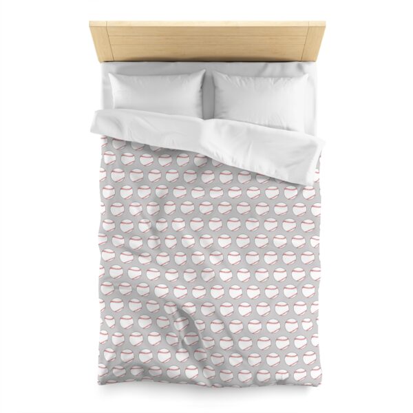 Gray Baseball Duvet Cover - Image 5