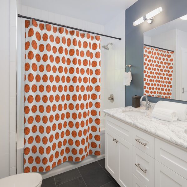 Basketball Shower Curtain - Image 4