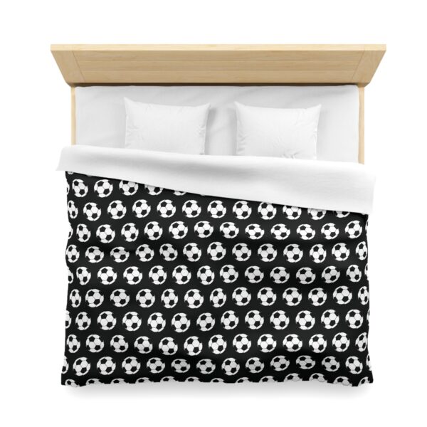 Black Soccer Duvet Cover - Image 8