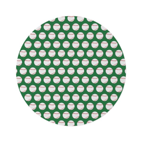 Green Baseball Rug - Image 2