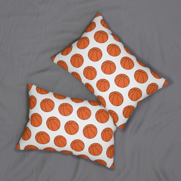 White Basketball Lumbar Pillow - Image 4