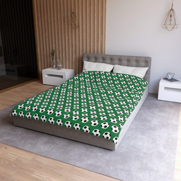 Green Soccer Duvet Cover - Image 6