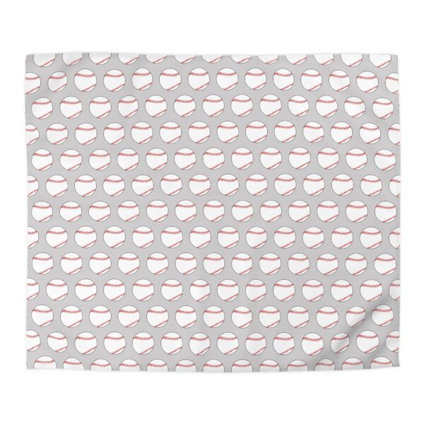 Gray Baseball Duvet Cover - Image 7