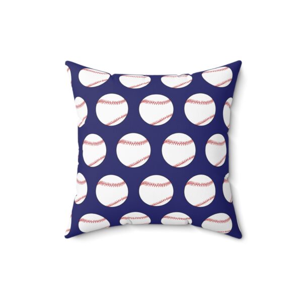 Blue Baseball Throw Pillow