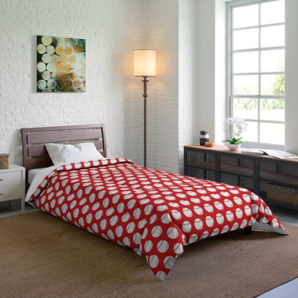 Red Baseball Comforter - Image 4