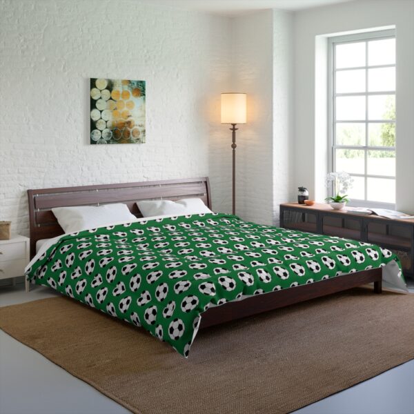 Green Soccer Comforter