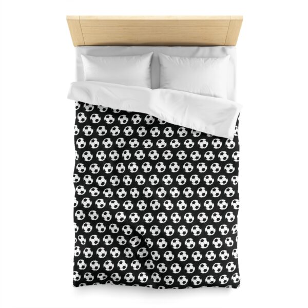 Black Soccer Duvet Cover - Image 5