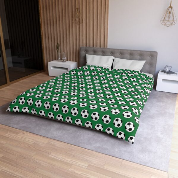 Green Soccer Duvet Cover - Image 3