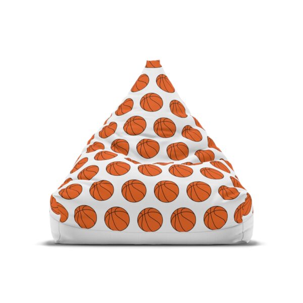 White Basketball Bean Bag Chair Cover