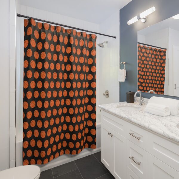 Basketball Shower Curtain - Image 4