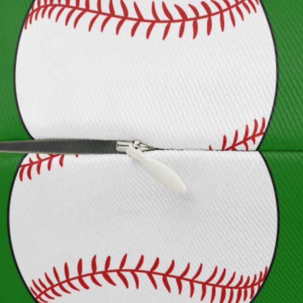 Green Baseball Lumbar Pillow - Image 3