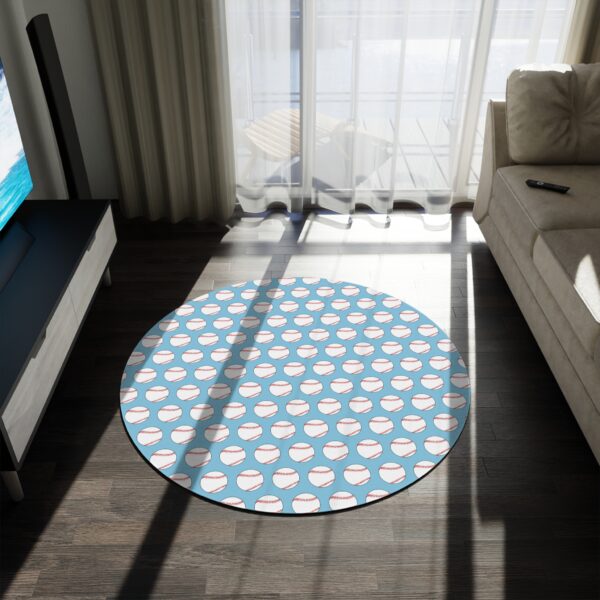 Blue Baseball Rug - Image 4