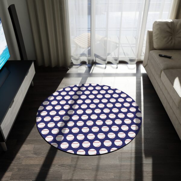 Blue Baseball Rug - Image 4