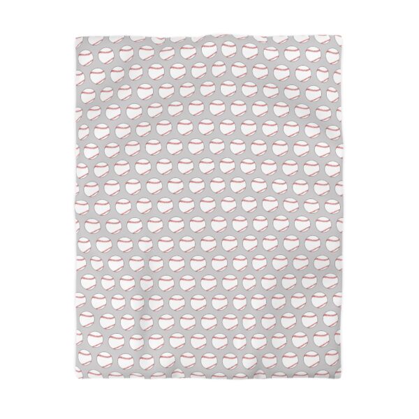 Gray Baseball Duvet Cover - Image 4